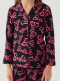 Barbie 1767-G Kız Çocuk Garson Gömlek Pijama Takımı