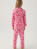 Barbie 1767-G Kız Çocuk Garson Gömlek Pijama Takımı