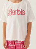 Barbie L1704-3 Kız Çocuk Kısa Kol Pijama Takımı