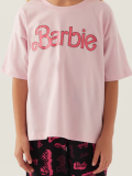 Barbie L1704-G Kız Çocuk Kısa Kol Pijama Takımı