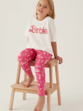 Barbie L1704-G Kız Çocuk Kısa Kol Pijama Takımı