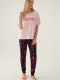 Barbie L1704-S Kadın Kısa Kol Pijama Takımı