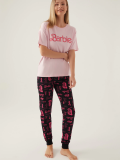 Barbie L1704-S Kadın Kısa Kol Pijama Takımı