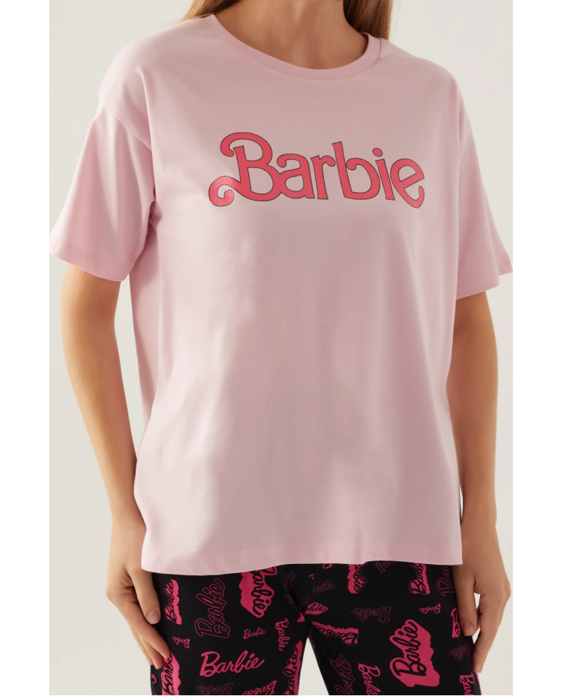Barbie L1704-S Kadın Kısa Kol Pijama Takımı
