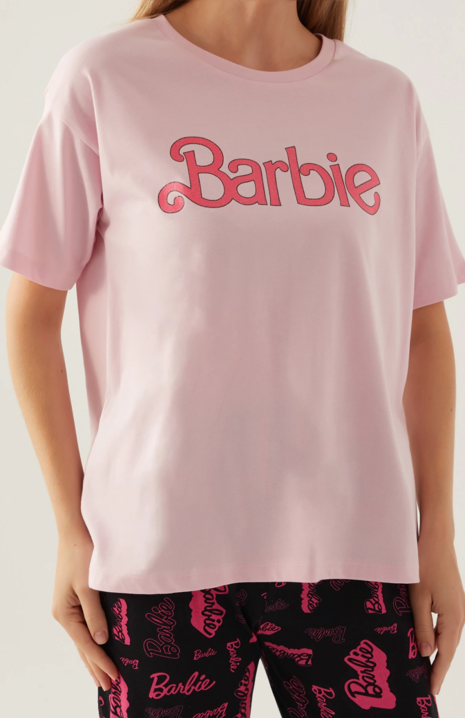 Barbie L1704-S Kadın Kısa Kol Pijama Takımı