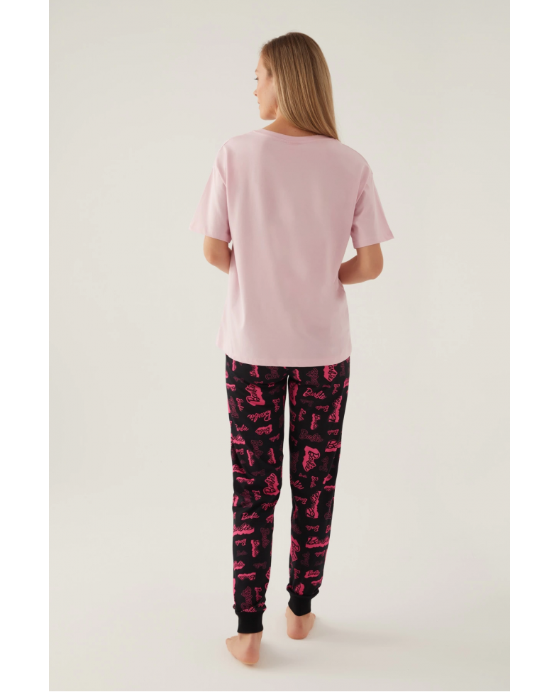 Barbie L1704-S Kadın Kısa Kol Pijama Takımı