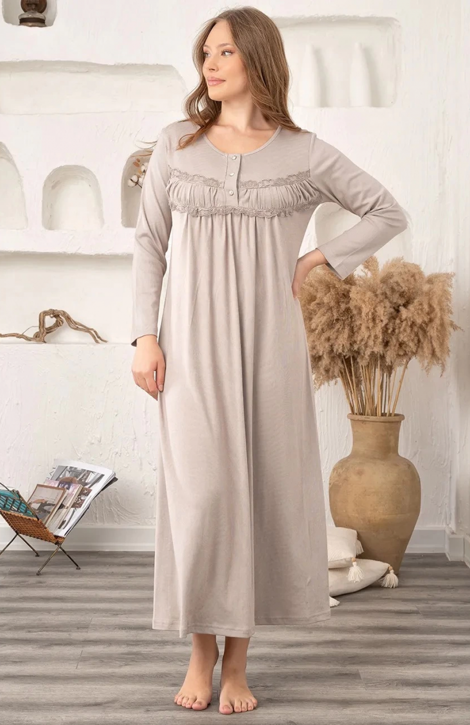 Bone 5902  Bayan Melissa Büzgülü Gecelik