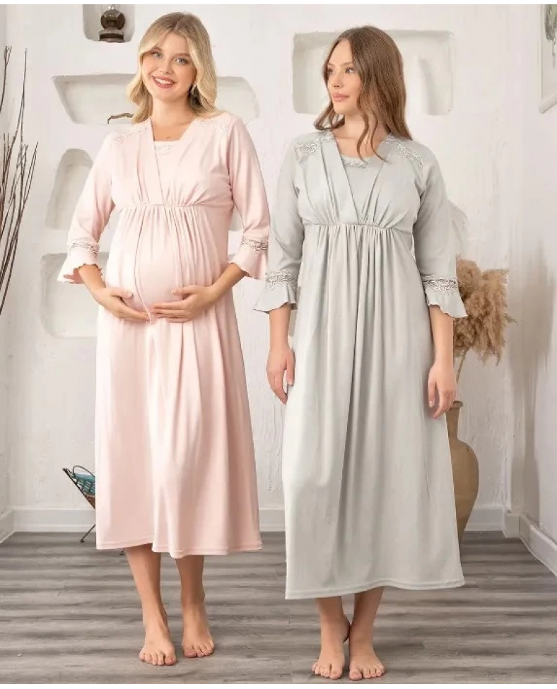 Bone 5904 Kadın Lohusa Melissa Spor Gecelik