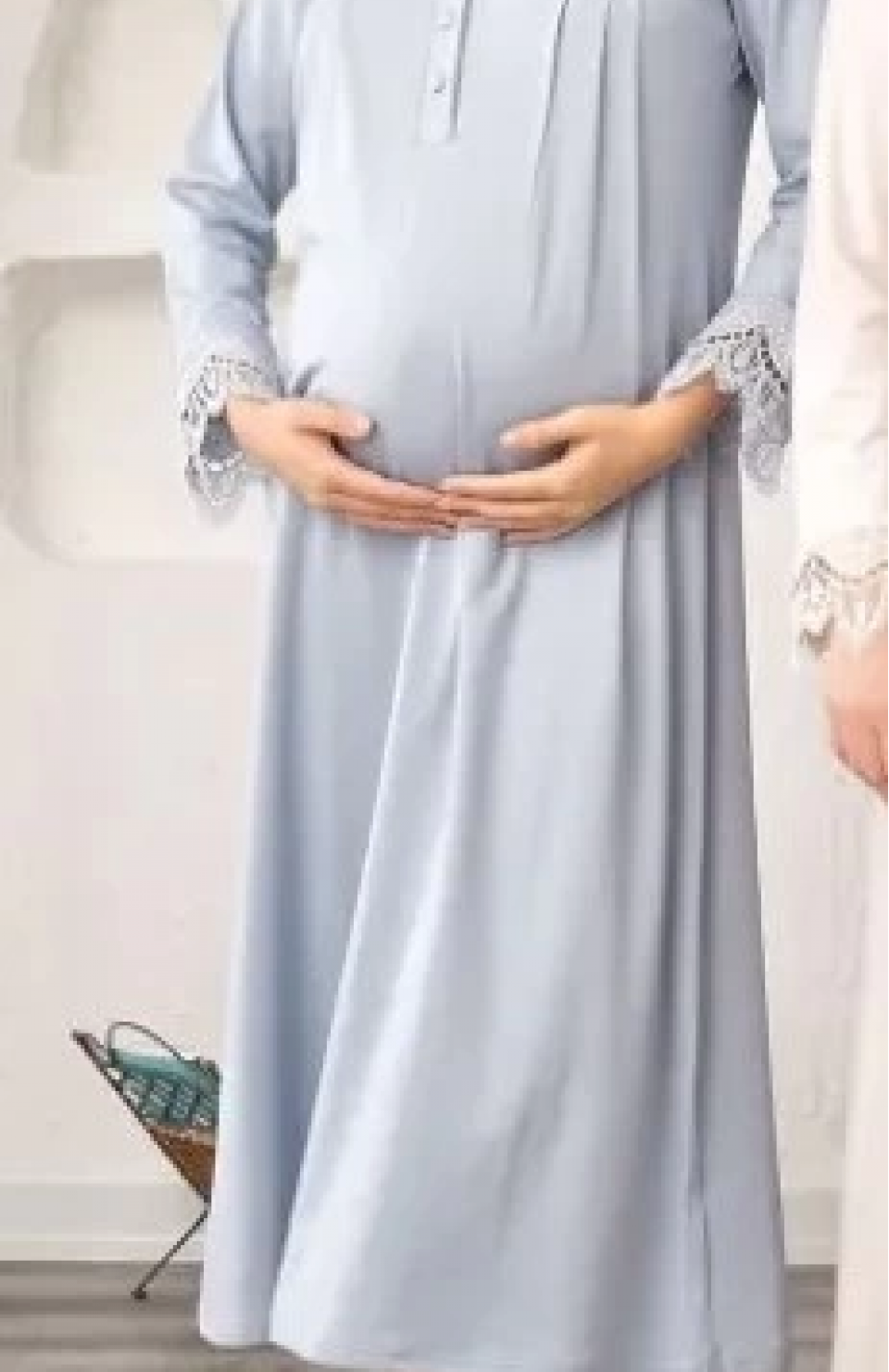 Bone 5911 Kadın Lohusa Müslim Yaka Gecelik