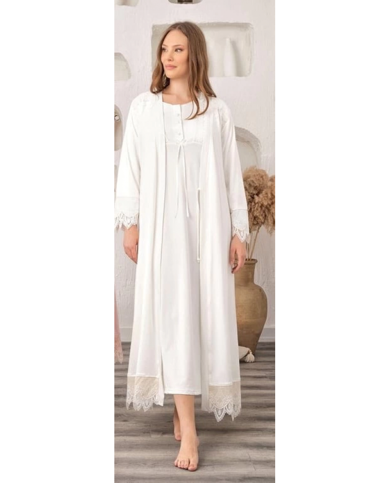 Bone 5933 Mikro Müslim Lohusa Gecelik Sabahlık Takım