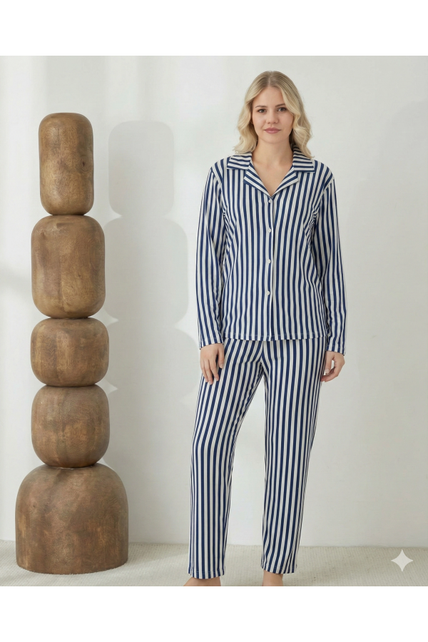 Boyraz 02286 Kadın Süet Uzun Kol Pijama Takımı