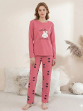 Boyraz 0353 Kadın Penye Uzun Kol Pijama Takımı