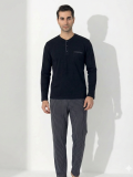 Boyraz 0404 Erkek Uzun Kol Pijama Takımı