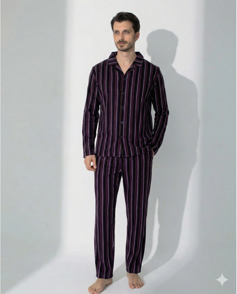 Boyraz 70093 Erkek Uzun Kol Penye Pijama Takımı