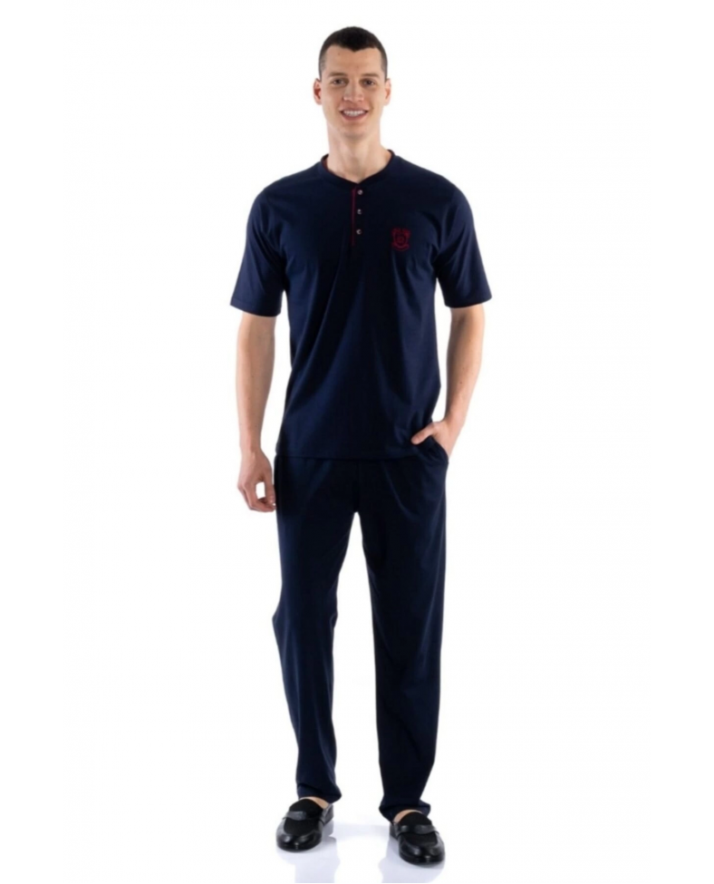 D'S Damat 02000 Kısa Kol 3'lü Erkek Pijama Takımı