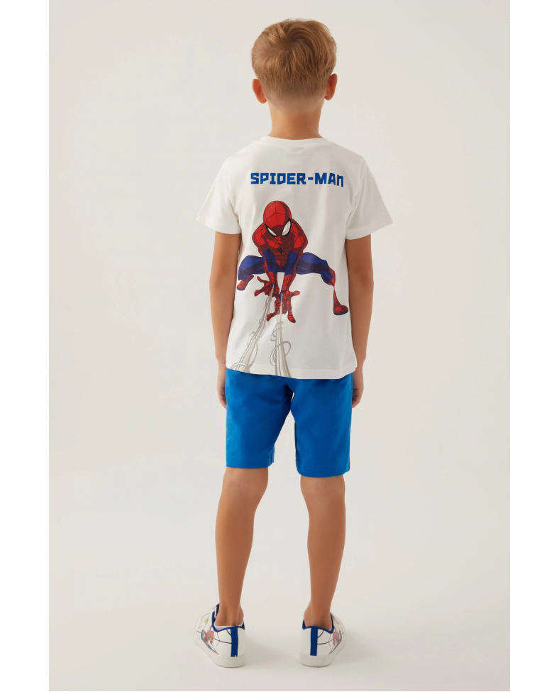 Disney 4878-3 Spider-Man Erkek Çocuk Şort Takım