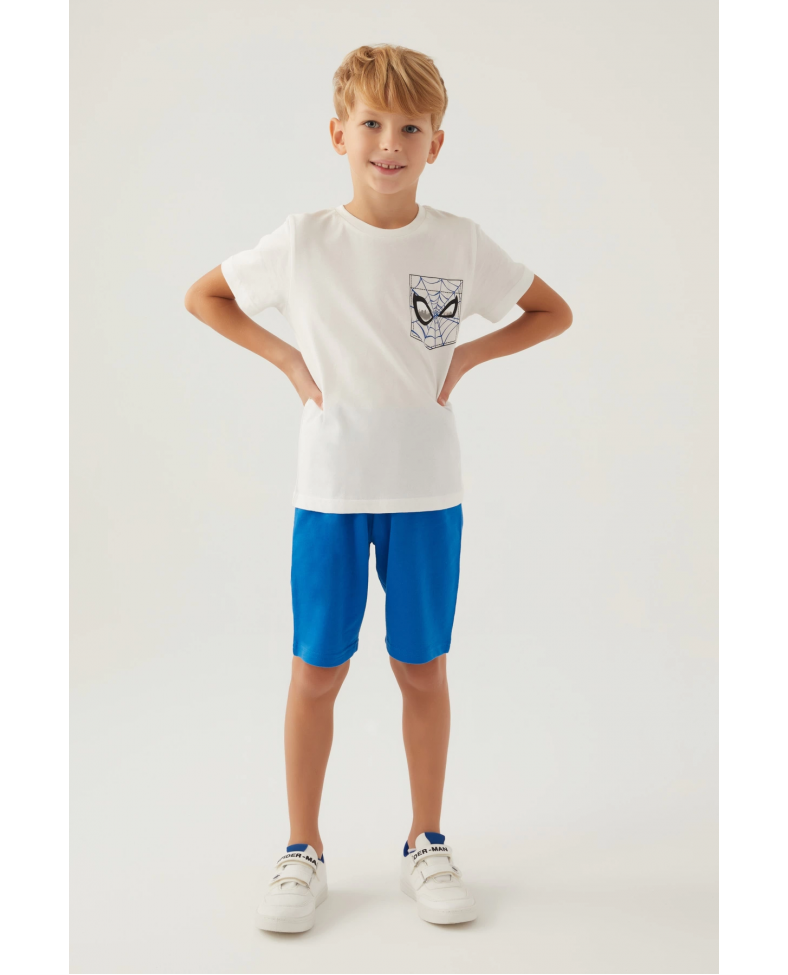 Disney 4878-3 Spider-Man Erkek Çocuk Şort Takım
