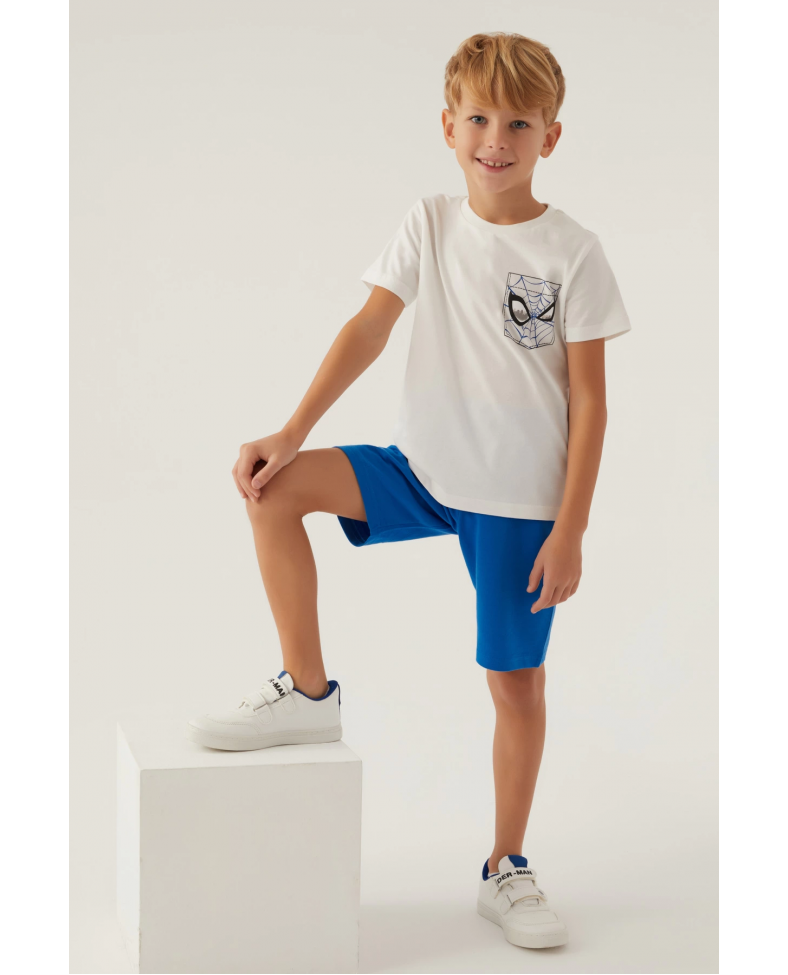 Disney 4878-3 Spider-Man Erkek Çocuk Şort Takım