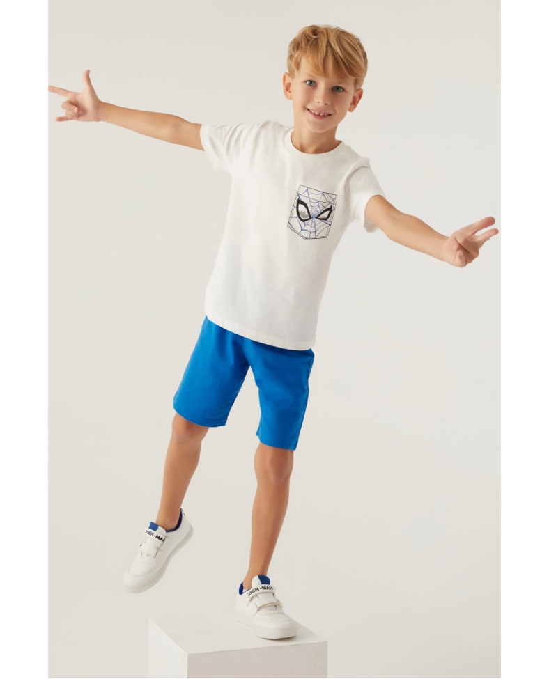 Disney 4878-3 Spider-Man Erkek Çocuk Şort Takım