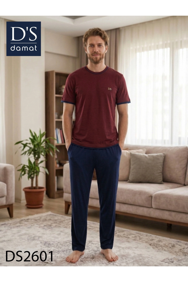 D's Damat 2601 Erkek Spring Kısa Kol Pijama Takımı