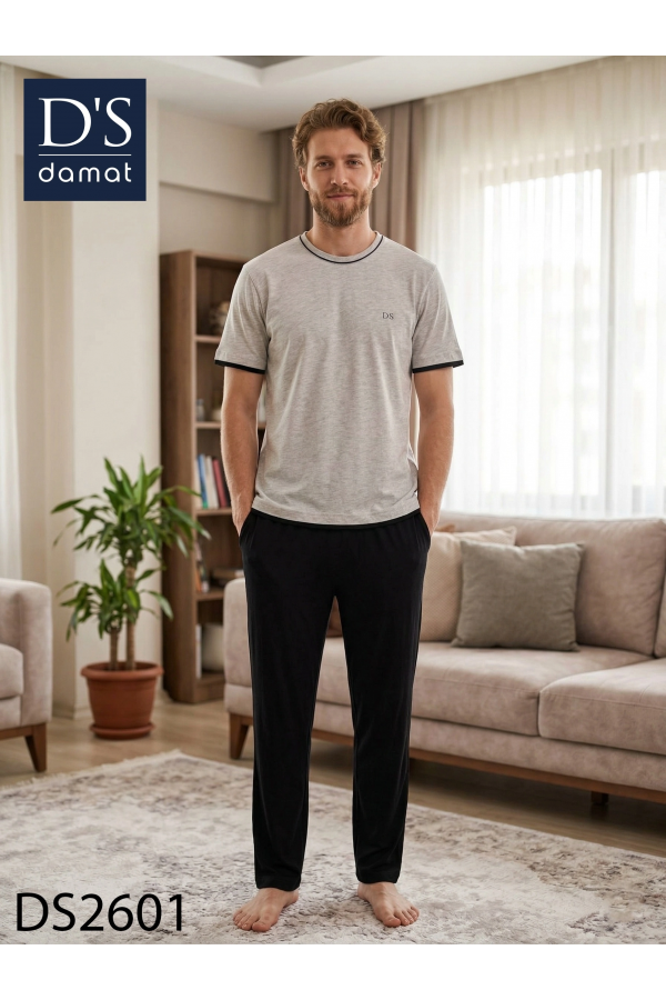 D's Damat 2601 Erkek Spring Kısa Kol Pijama Takımı