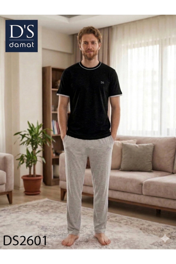 D's Damat 2601 Erkek Spring Kısa Kol Pijama Takımı