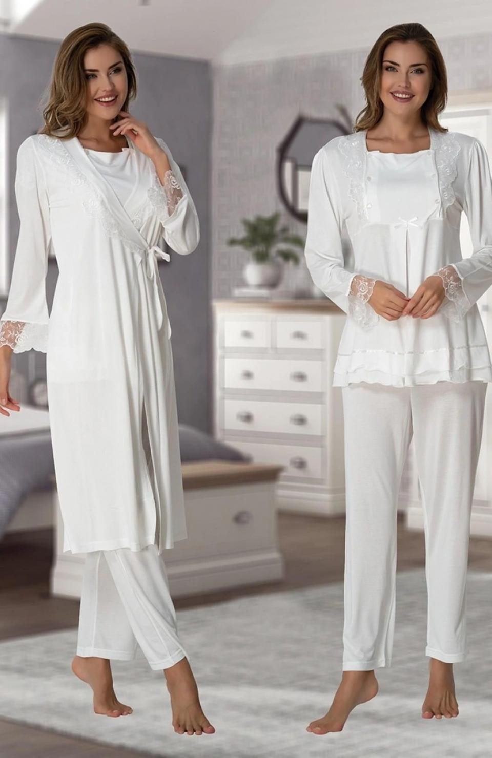 Effortt 2018  Sabahlıklı Lohusa Pijama Takımı