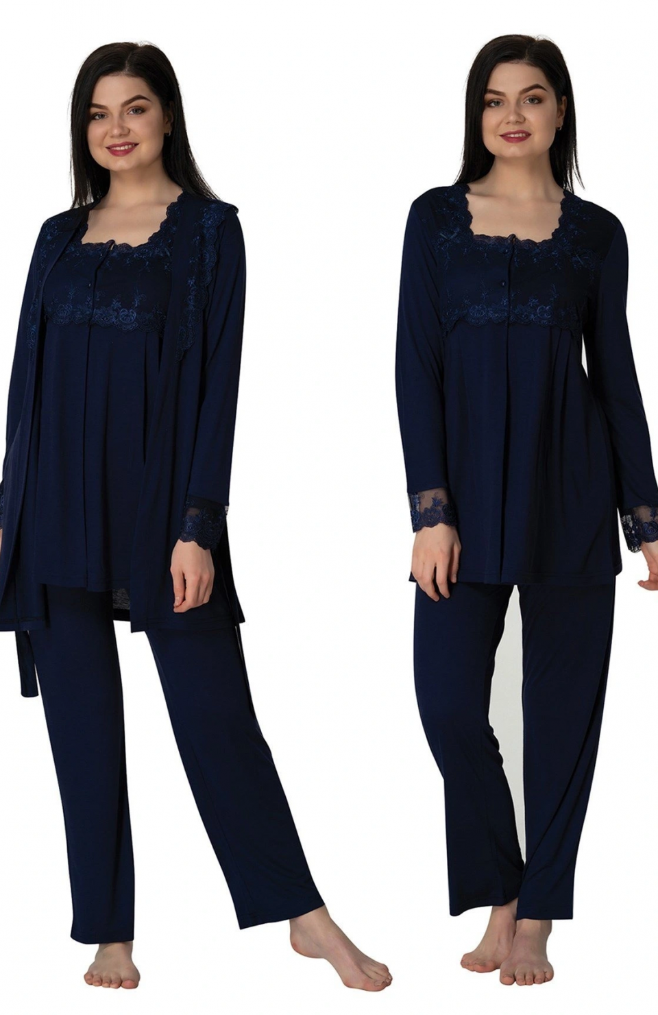 Effortt 2401  Sabahlıklı Lohusa Pijama Takımı