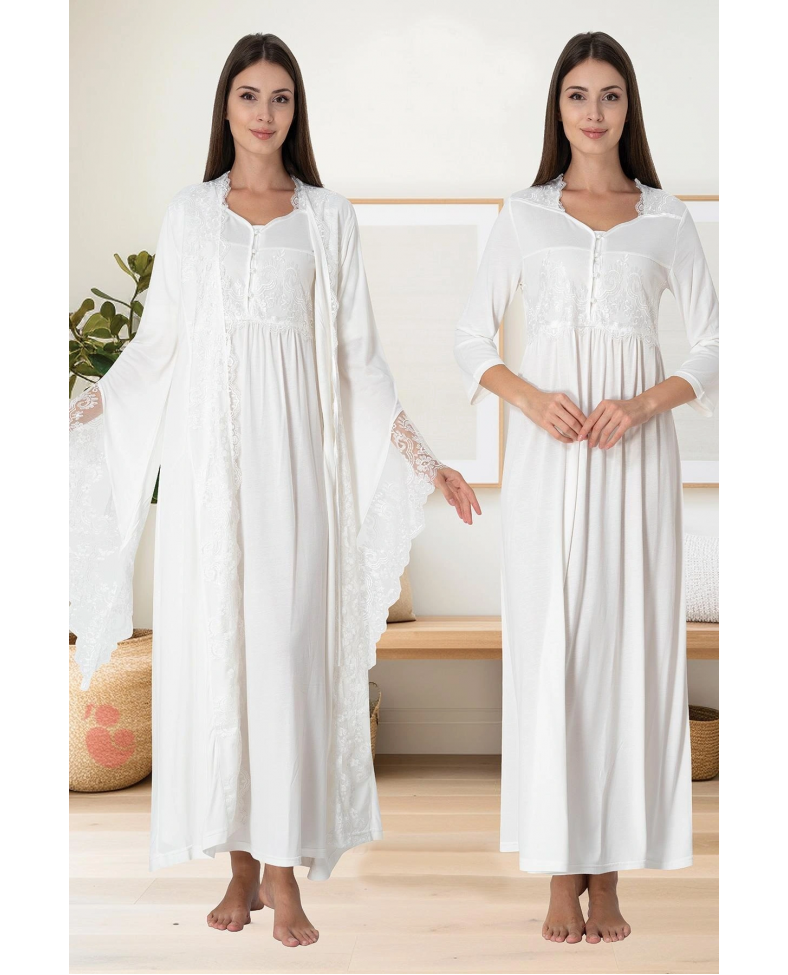 Effortt 3010  Sabahlıklı Lohusa Gecelik Takımı