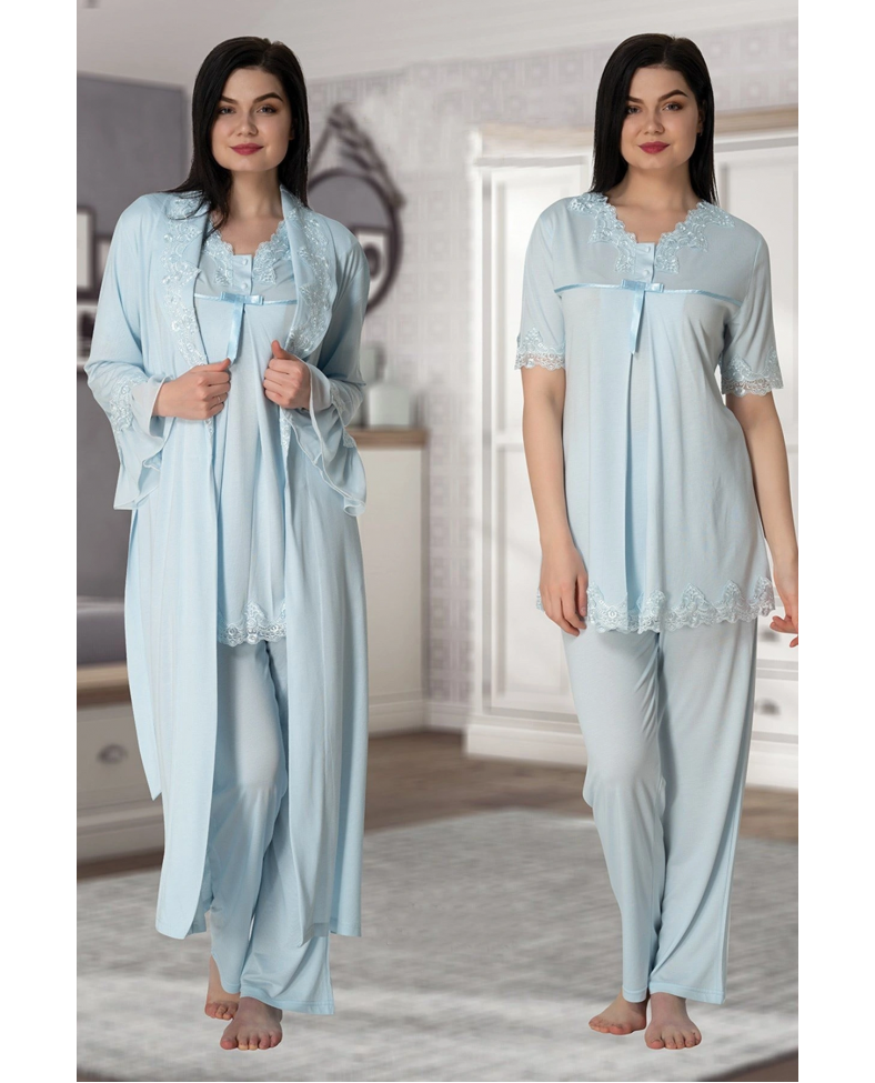 Effortt 5034 Sabahlıklı Lohusa Pijama Takımı
