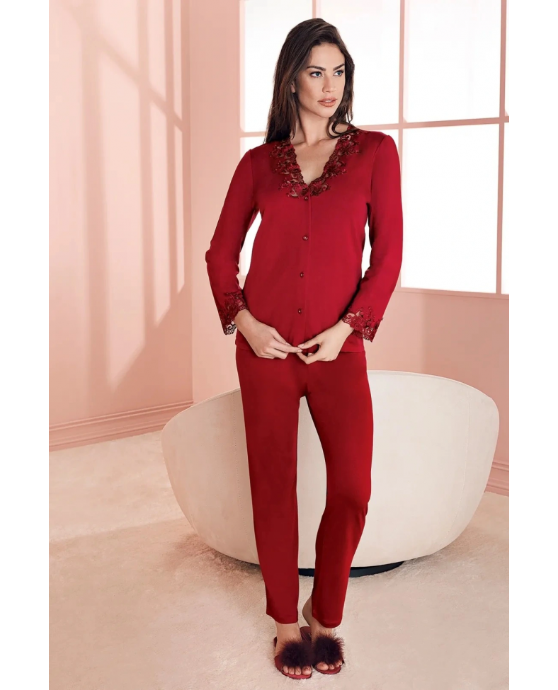 Espuar 752 Penye 3'lü Sabahlık Pijama Takımı