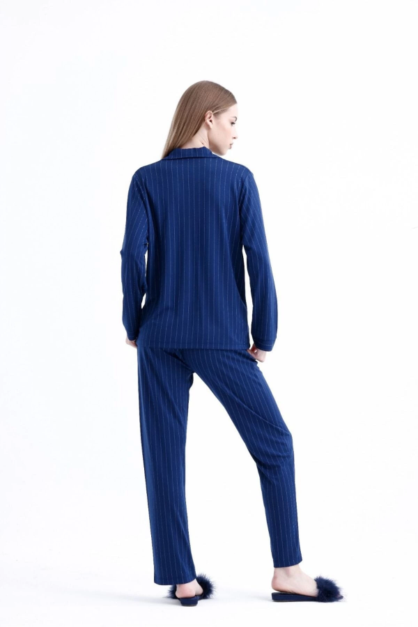 Espuar 775 Kadın Çizgili Penye Pijama Takımı