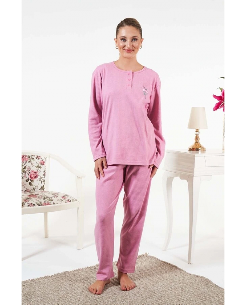 Estiva 25330 İnterlok Şardonlu Pijama Takımı Somersan Giyim | Kadın, Erkek ve Çocuk Moda