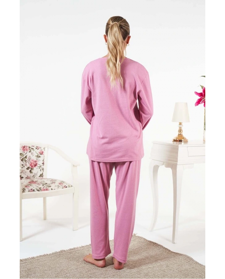 Estiva 25330 İnterlok Şardonlu Pijama Takımı Somersan Giyim | Kadın, Erkek ve Çocuk Moda