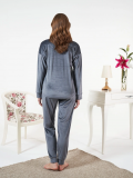 Estiva 25381 Uzun Kol Kadife Pijama Takımı