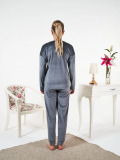 Estiva 25383 Uzun Kol Kadife Pijama Takımı