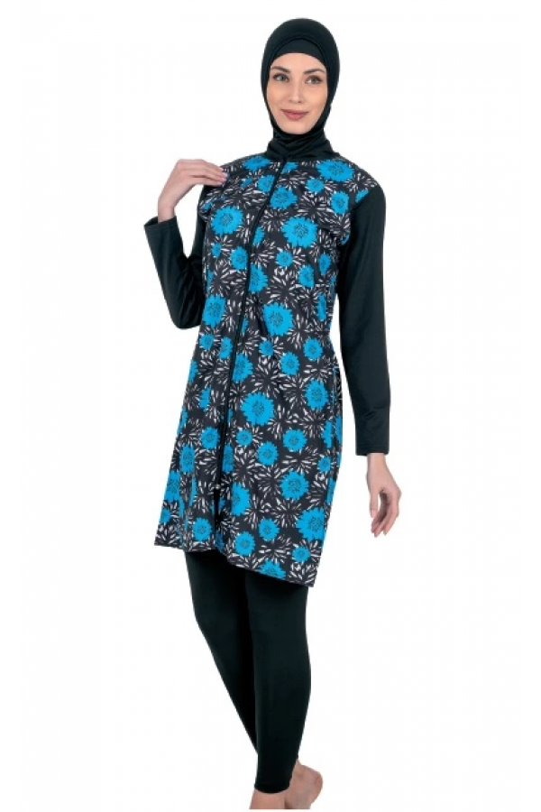 Fantasy 3121 Bayan Desenli Tesettür Mayo