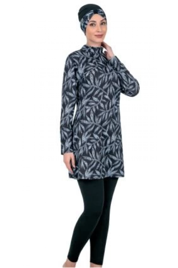 Fantasy 3304 Bayan Desenli Tesettür Mayo