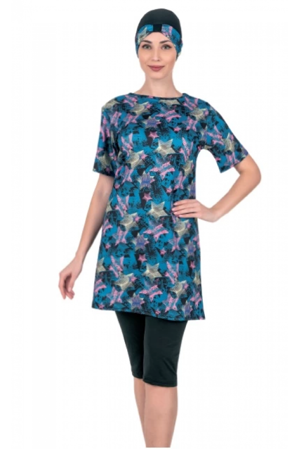 Fantasy 3367 Kadın Kısa Kol Taytlı Mayo