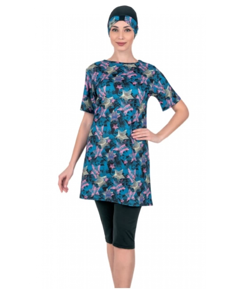 Fantasy 3367 Kadın Kısa Kol Taytlı Mayo