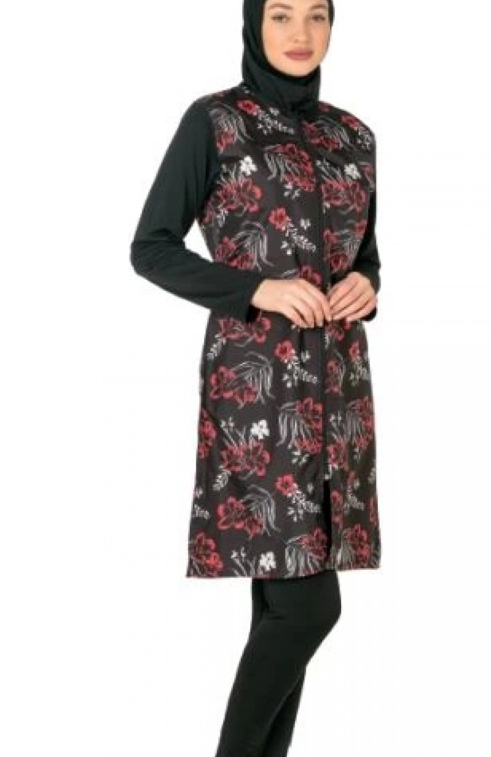 Fantasy 3435 Bayan Desenli Tesettür Mayo