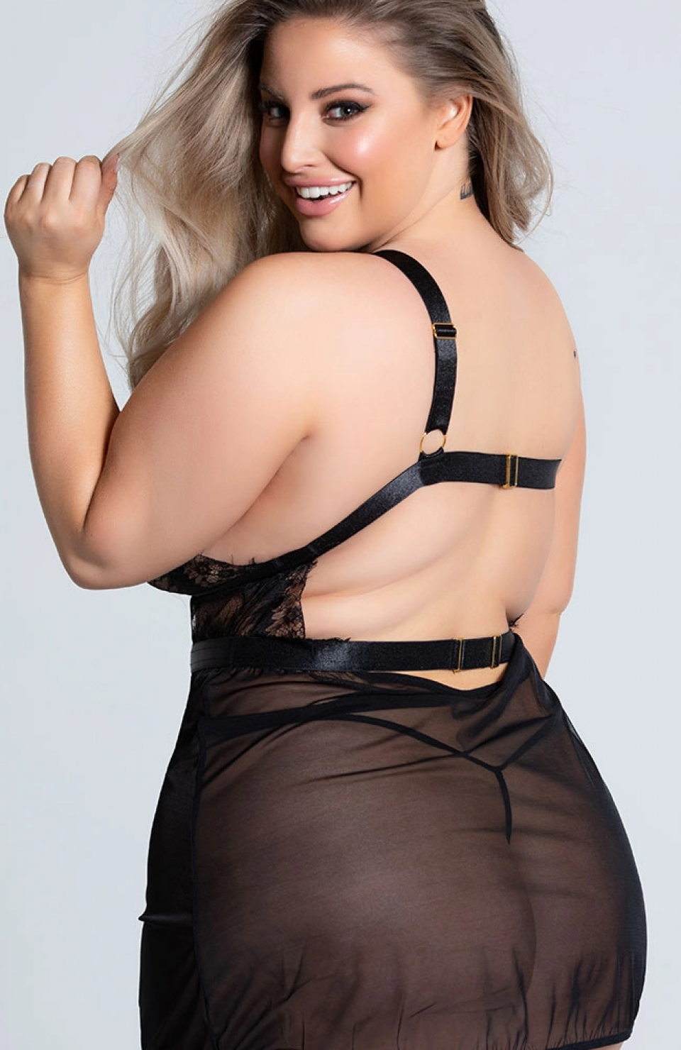 For Dreams 8302 Büyük Beden Fantezi Gecelik