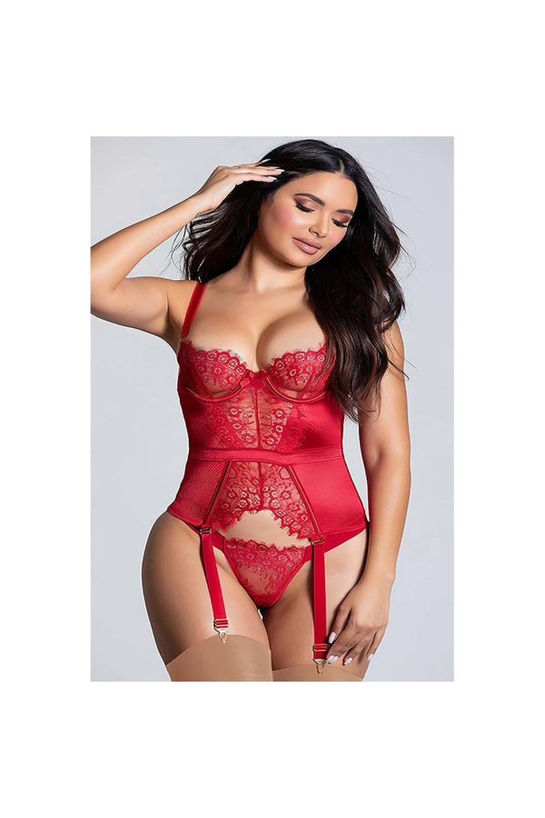 For Dreams 8350 Fantezi Bustiyer Jartiyer Takımı