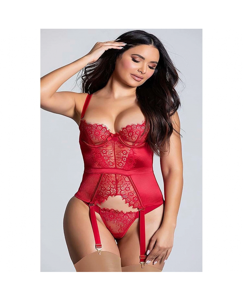 For Dreams 8350 Fantezi Bustiyer Jartiyer Takımı