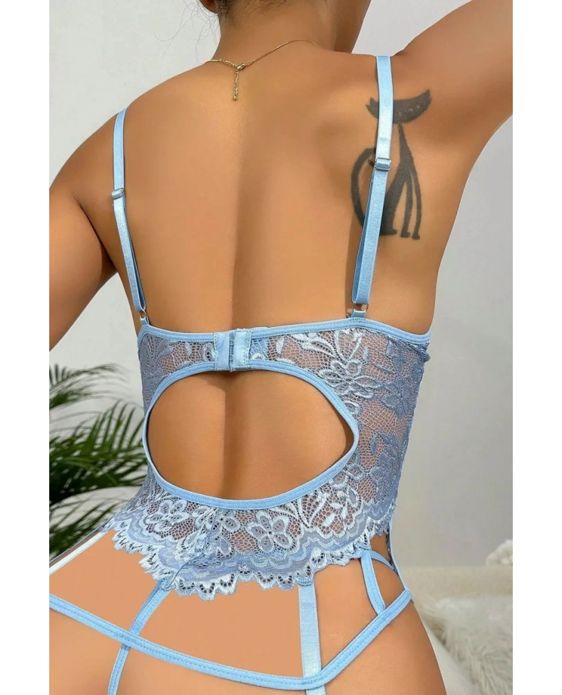 For Dreams 8462 Dantel Detaylı Balenli Jartiyer Takımı Somersan Giyim | Kadın, Erkek ve Çocuk Moda