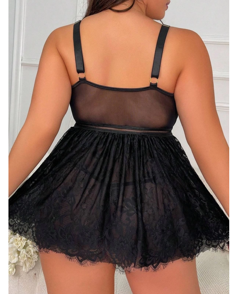 For Dreams 8487 Bayan Battal Fantazi Elbise Gecelik