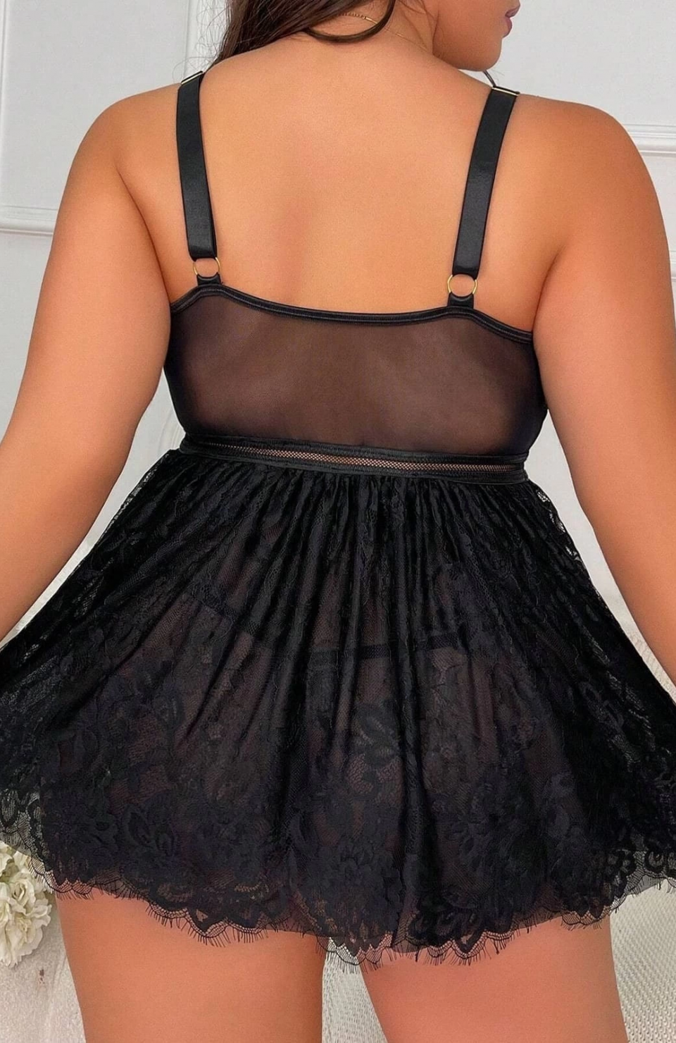 For Dreams 8487 Bayan Battal Fantazi Elbise Gecelik