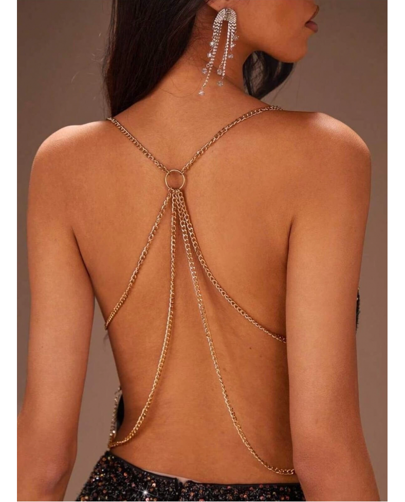 For Dreams 8614 Pullu Sırt Dekolteli Fantazi Elbise