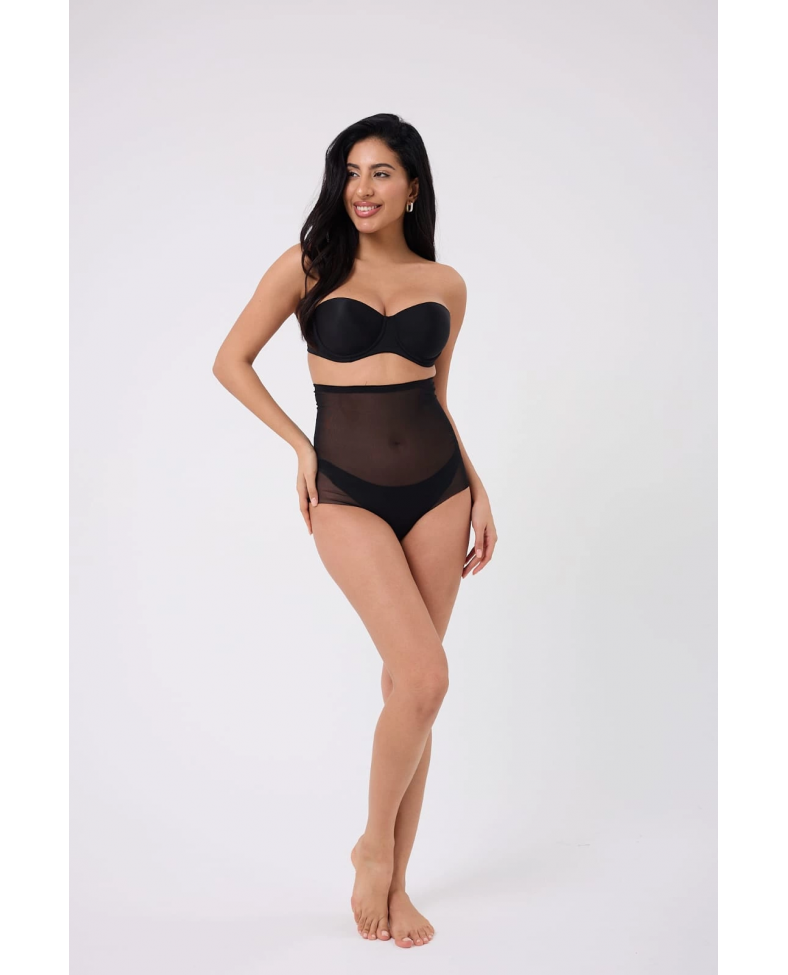 Freshness 0006 Lazer Kesim Tül Yüksek Bel Slip Korse