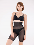 Freshness 0007 Lazer Kesim Tül Yüksek Bel Şort Korse